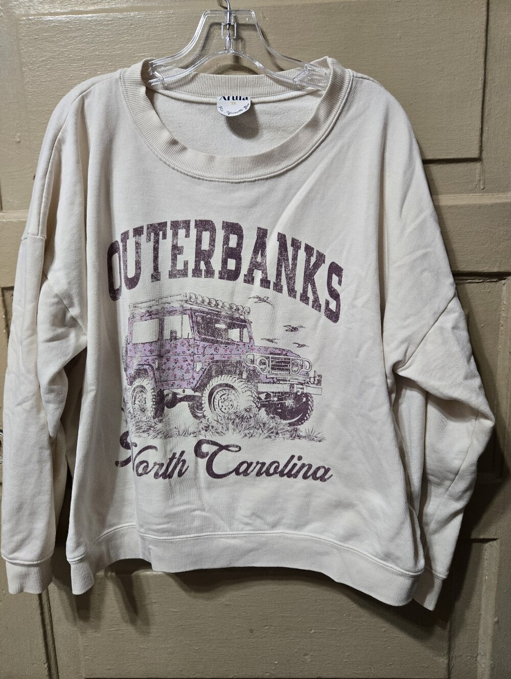 Arula Outerbanks North Carolina Graphic Pullover Sweatshirt GUC